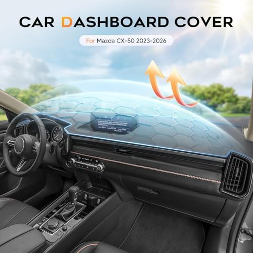 Cartist Gray Dash Cover for 2023-2026 Mazda CX-50 Dashboard Cover Accessories - Image 3