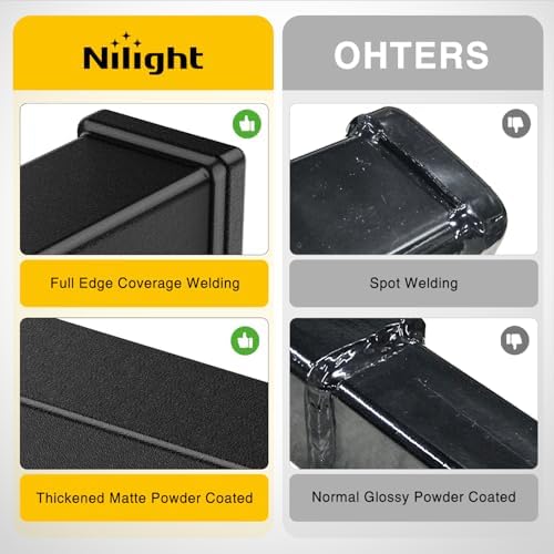 Nilight Trailer Hitch Extender Adapt 1-1/4 Inch to 2" Receiver Adjustable - Image 5