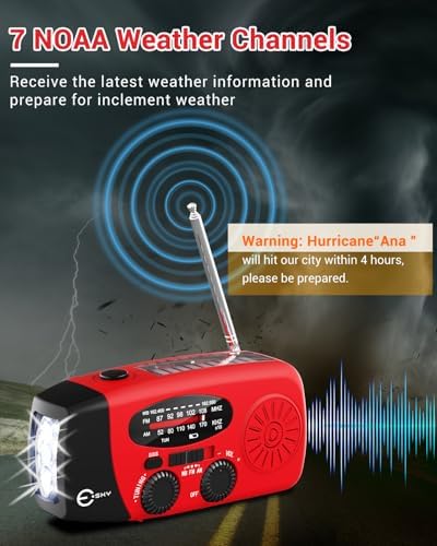 Esky Emergency Hand Crank Radio 7400mWh - Image 2