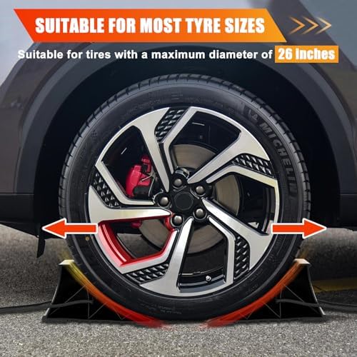 Wheel Chocks for RV Trailer, 4 Pack Non Slip Wheel Chocks for Travel Trailers - Image 7