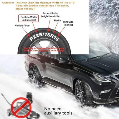 Tire Traction Straps Adjustable Anti-Skid Winter Car Grips - Image 7