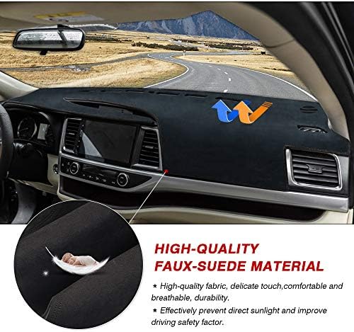 CARTIST Dashboard Cover Mat for 2014-2017 2018 2019 Toyota Highlander - Image 5