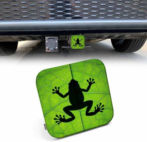Frog Truck Hitch Covers Cute Frog Shadow Tree Leaf Rubber Trailer Hitch Covers by Beabes