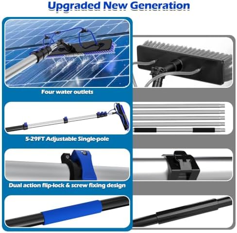 35 FT Reach Solar Panel Cleaning Brush Kit - Image 5