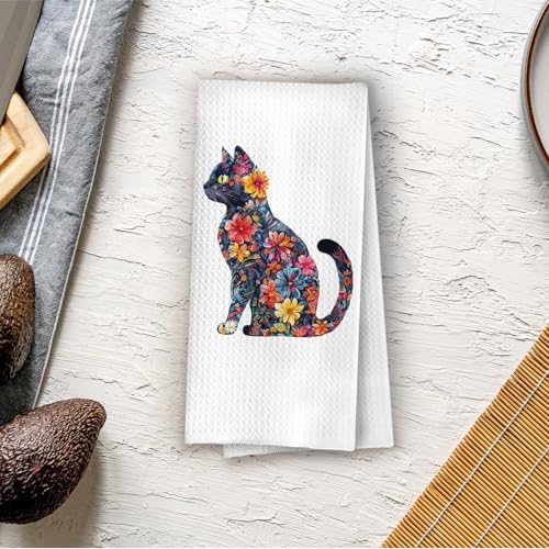 Flower Cat Kitchen Towels - Image 4