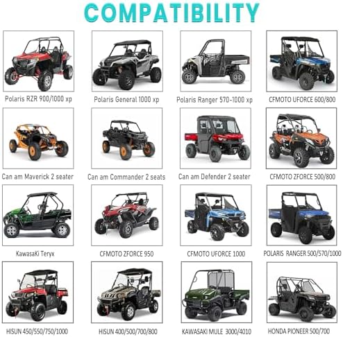 QYMOTO UTV Cover 2-3 Seater, Side by Side UTV Cover All-Weather Protection - Image 7