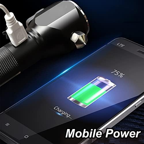 MOTORBUDDY All-in-1 Car Safety Hammer, Mobile Power, LED Flashlight, Alarm - Image 6