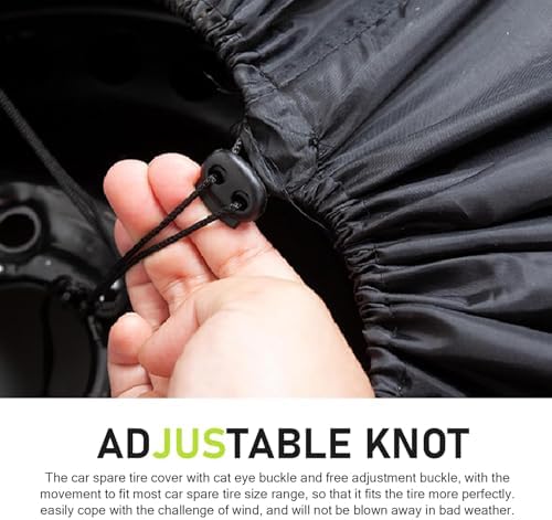 Car Spare Tire Protector, Oxford Cloth Waterproof Anti-scratch Organizer - Image 4
