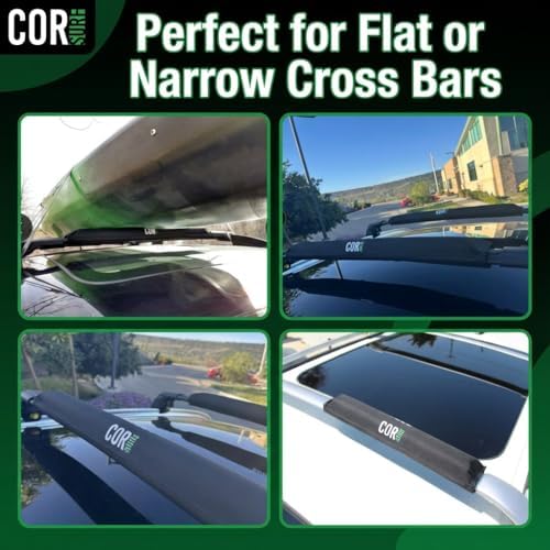 Aero Car Roof Rack Pads for Surfboard Kayak SUP Snowboard 28" & 19" - Image 2