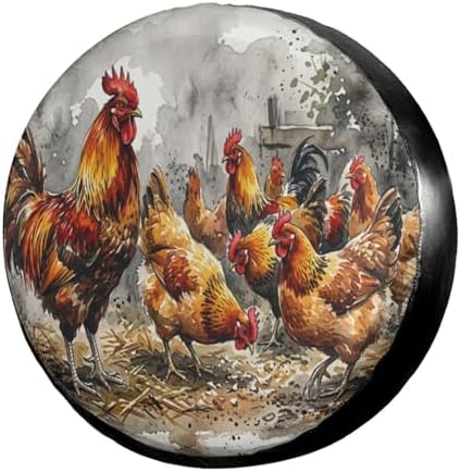 Delerain Chicken Spare Tire Covers by Delerain