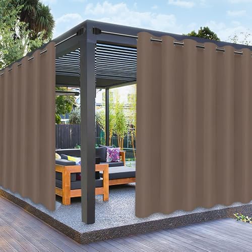 PureFit Outdoor Curtains for Patio Waterproof Weatherproof Outside Curtains by PureFit
