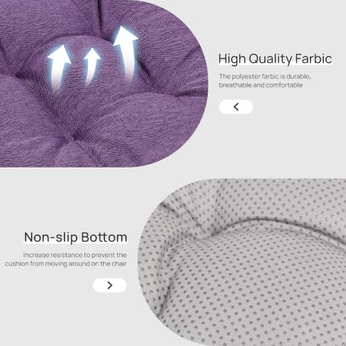 Love's cabin Memory Foam Chair Cushions Set of 4, 19 Inch - Image 4