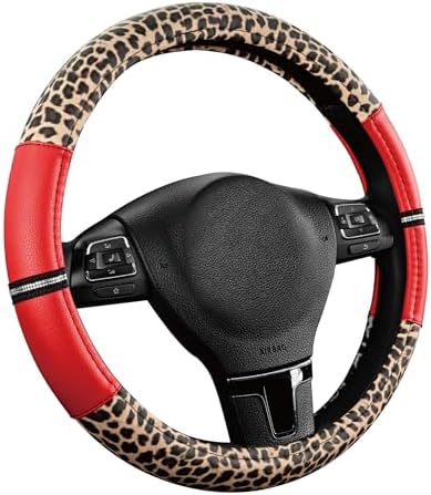 Road Comforts Leopard Steering Wheel Cover - Image 2