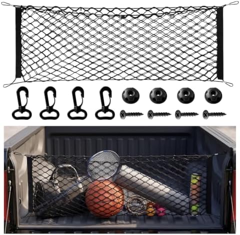 BFXM Cargo Net, 51.2"x17.7" Dual-Layer Nylon Trunk Net by BFXM