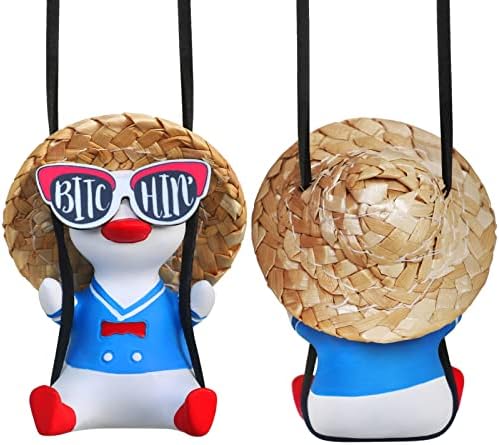 Cool Swinging Duck Car Hanging Ornament Cute Car Decor by Idefair