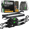 Rhino USA Retractable Ratchet Straps - 2in x 10ft by RhinoUSAInc