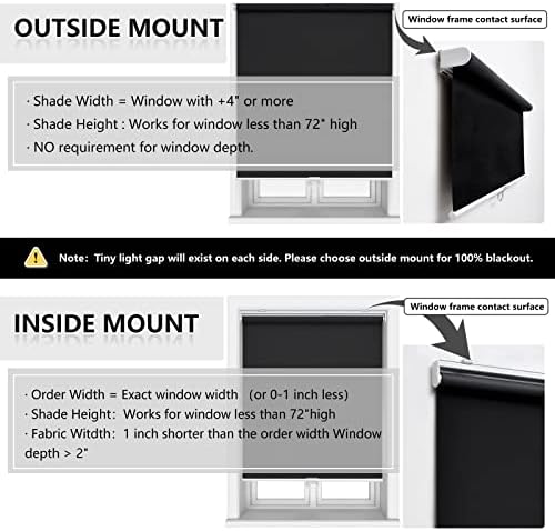 AOSKY Blackout Cordless Roller Shade - Image 7