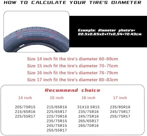 Spare Tire Cover for RV Trailer, Waterproof Leather American Flag Spare Tire - Image 7