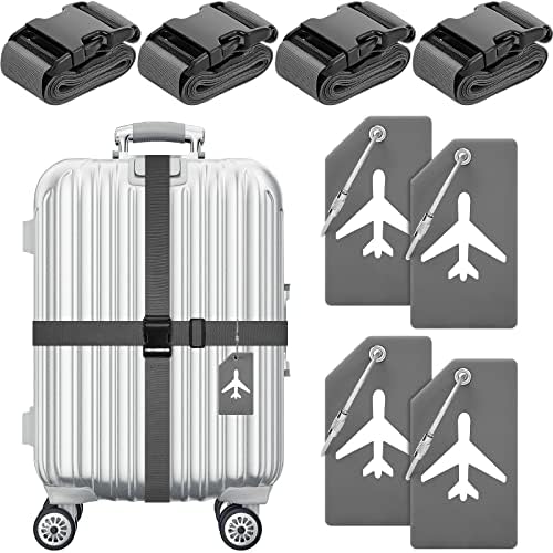 Weewooday 8 Pcs Luggage Straps Suitcase Tags Set by Weewooday