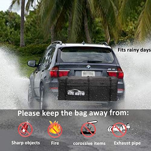 CZC AUTO Expandable Hitch Cargo Carrier Bag 9.5 cu. ft, Waterproof - Image 6