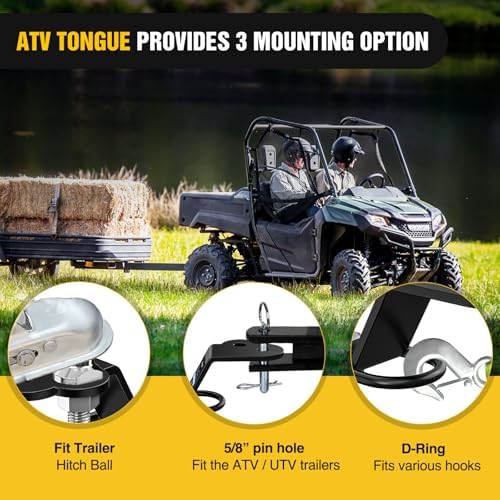 Nilight ATV UTV Three-Way Hitch Adapter Heavy Duty Lawn Mower Attachment | - Image 4