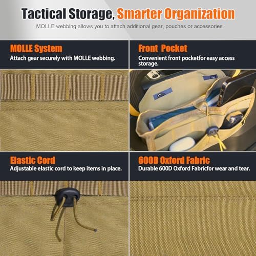 Seat Back Storage Bag for Ford Bronco 2021-2025, MOLLE Tactical Organizer for - Image 2