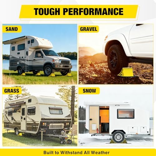 Nilight Wheel Chocks, Heavy Duty Wheel Stopper - Image 4