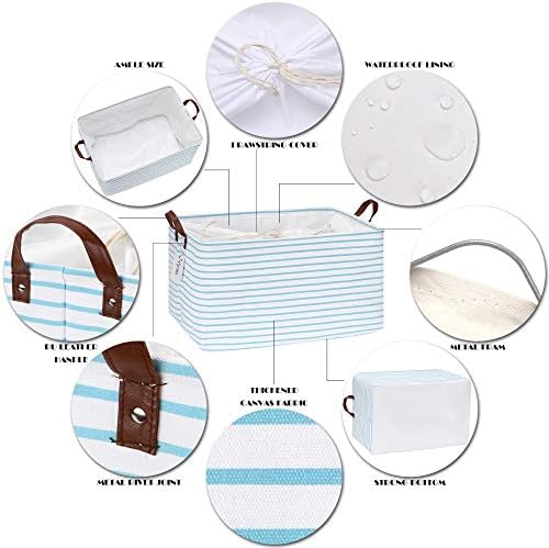 Hinwo 70L Extra Large Canvas Storage Bin - Image 5
