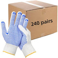 240 Pairs Cotton Work Gloves Bulk by VNBQB