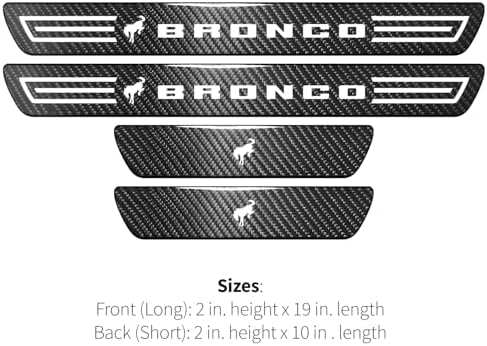 iPick Image for Ford Bronco X-Large Black Real Carbon Fiber 4 Pcs Universal - Image 2