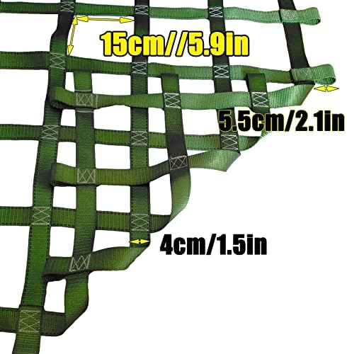 Truck Bed Cargo Net, Cargo Gate Car Hammock Roof Rack Pickups Netting Organizer - Image 2