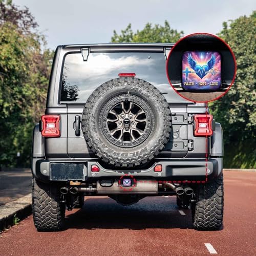 2 Inch Cross Heart Wings Trailer Hitch Cover Rubber Receiver Tube Plug Cap - Image 6