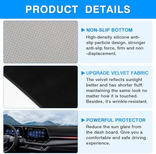 Autorder Dashboard Cover Mat for 2025 2026 Chevy Chevrolet Equinox Accessories - Image 6