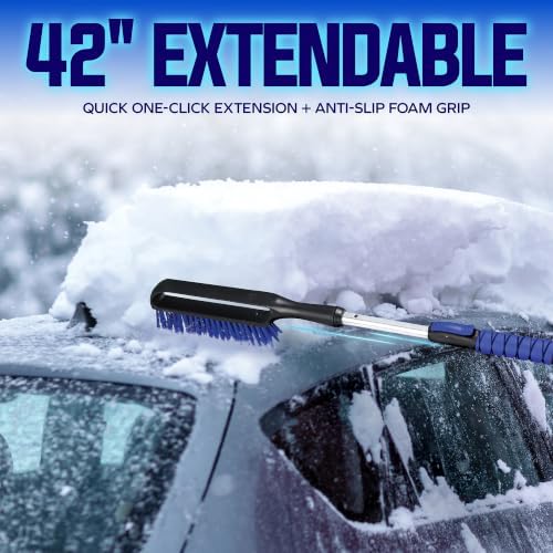 Snow Joe 42" Jumbo Expandable Car Snow Brush and Ice Scraper - Image 3