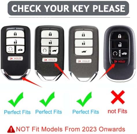 2016-2022 for Honda Key Fob Cover, Premium Soft TPU Full Protection Key Fob - Image 2
