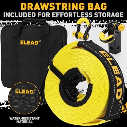 3" x 30Ft Recovery Tow Strap Heavy Duty - Image 5