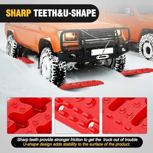 Nilight Off Road Traction Boards 4x4 Truck Recovery Tracks Mats Gear 2PCS - Image 5