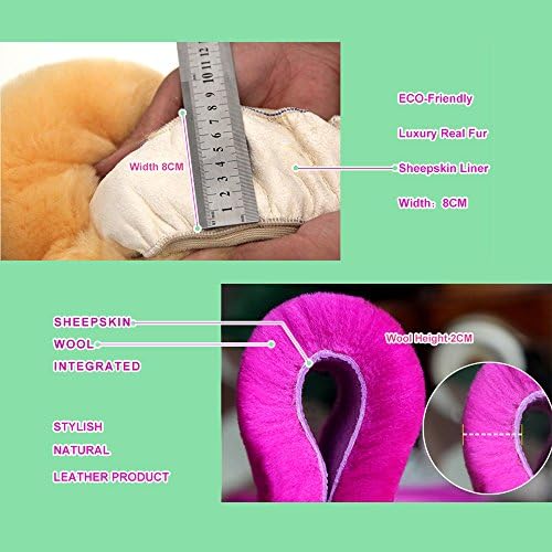 OGLAND Fuzzy Sheepskin Car Steering Wheel Cover - Image 3