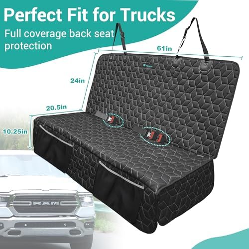 Meginc Dog Car Seat Covers for Back Seat - Image 6