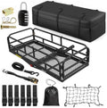 Forluck 60"x24"x14" Folding Hitch Mount Cargo Carrier, 500 lbs Capacity Heavy by Forluck