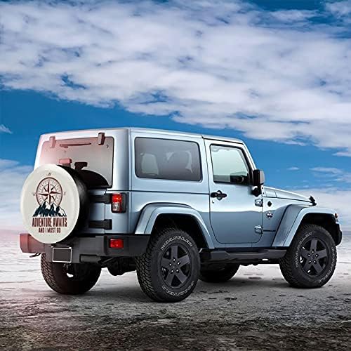 Siski Adventure Awaits and I Must Go Spare Tire Cover Wheel Protectors - Image 3