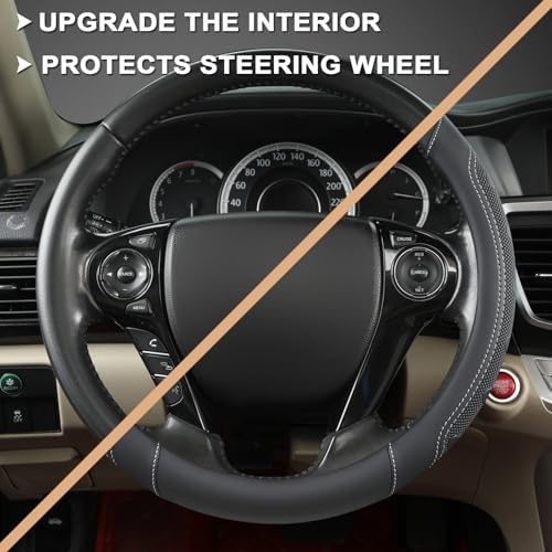 GIANT PANDA Microfiber Leather Steering Wheel Cover - Image 5