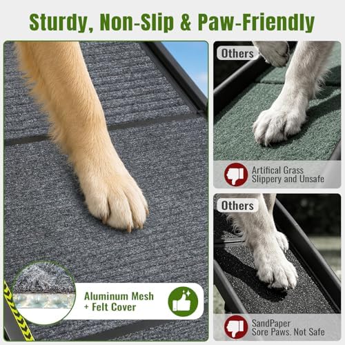 Dog Ramp for Car 73" Extra Long, Telescoping & Aluminum Dog Steps - Image 4