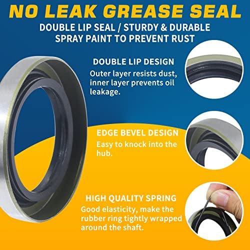 4Sets L68149 L44649 Trailer Hub Bearings Kit - Image 5