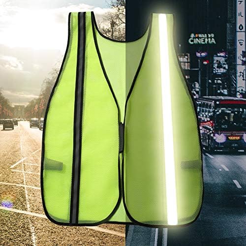 SIFE 10 Pack High Visibility Reflective Safety Vest, Made from Breathable and - Image 4