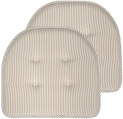 Sweet Home Collection Chair Cushion Memory Foam Pads Tufted Slip Non Skid by SweetHomeCollection