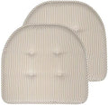Sweet Home Collection Chair Cushion Memory Foam Pads Tufted Slip Non Skid by SweetHomeCollection