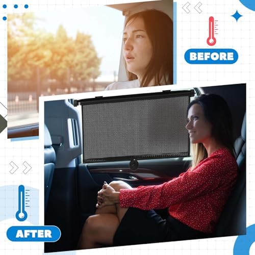 Blossound 2 Pack Car Window Sun Shades, 20 × 20 Inch - Image 5