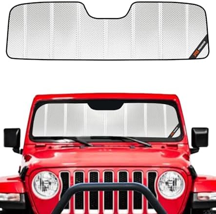 Pigenius Windshield Sun Shade for Jeep Wrangler 2018-2026, Gladiator 2020-2026 by Pigenius