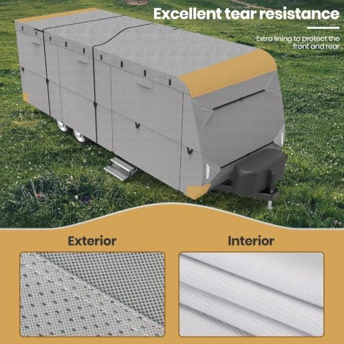 Leader Accessories Windproof 27-30 ft Travel Trailer RV Cover Extra Thick - Image 6